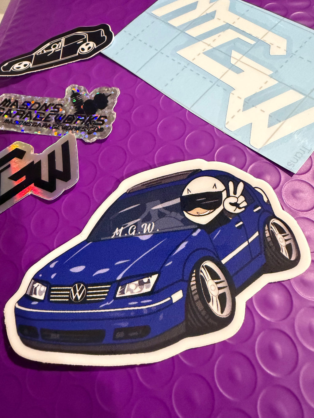 MGW 4Pc Mini Sticker Set