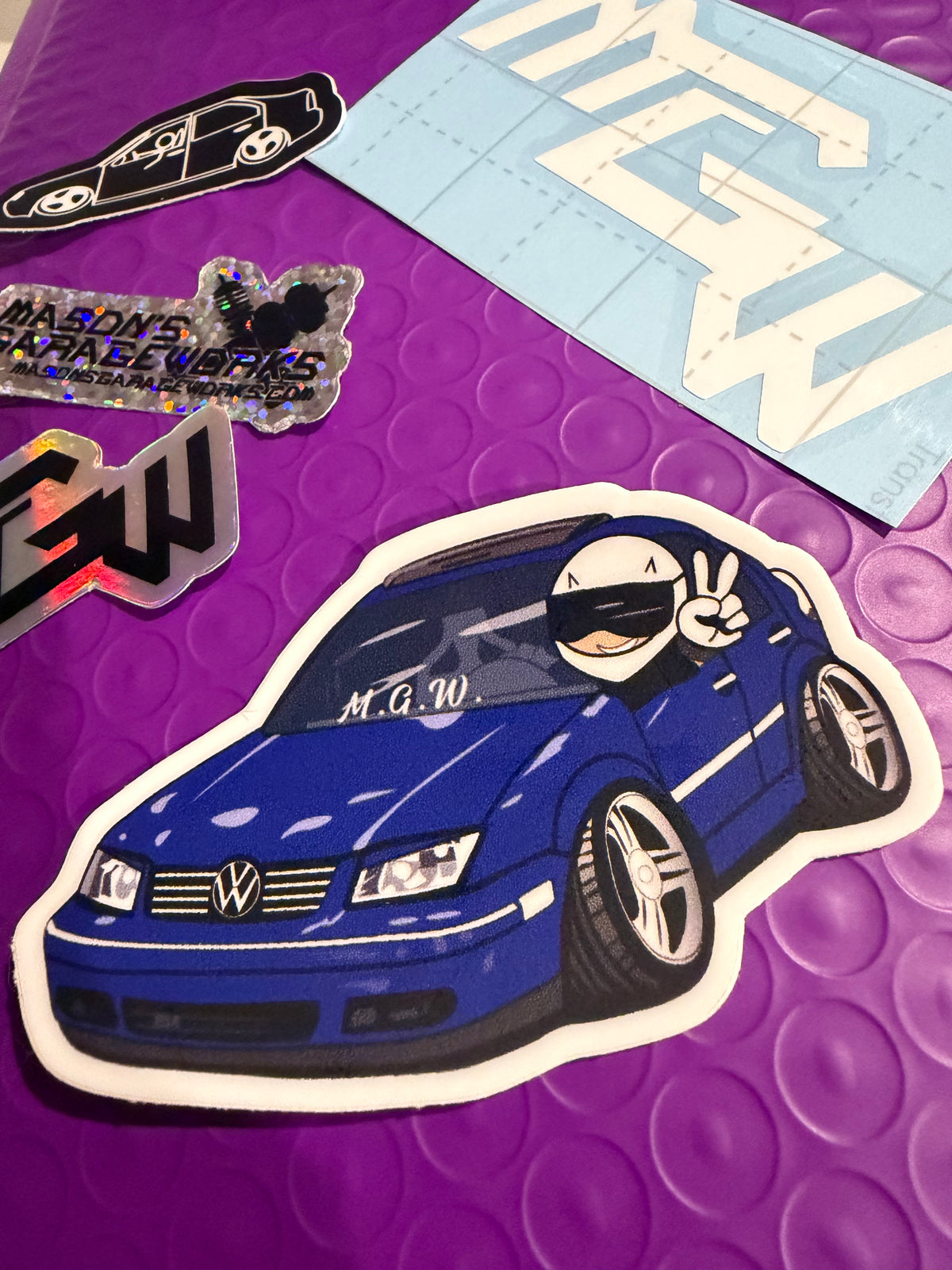 MGW 4Pc Mini Sticker Set