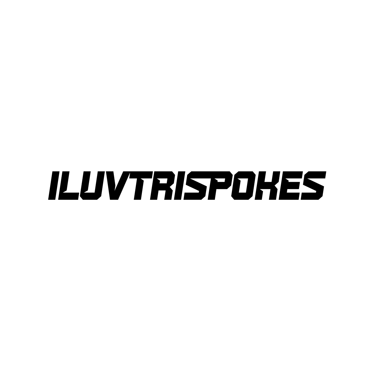 "ILUVTRISPOKES" Sticker